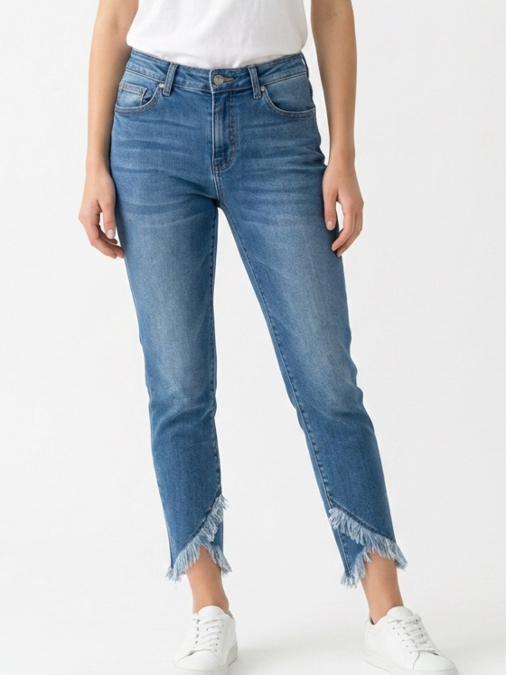 👖|•KANCAN•| Fun Fringe Skinny Cropped Jeans Size 31👖